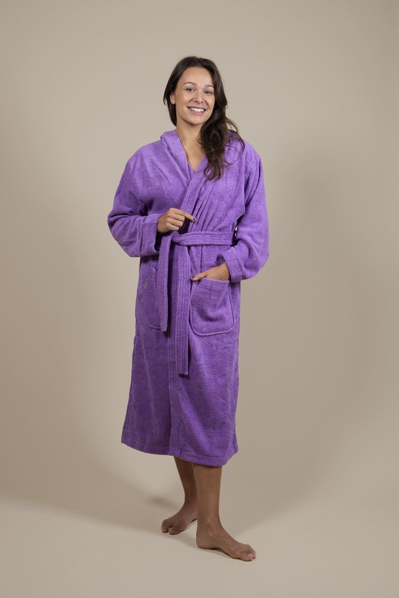 Albornoz de Rizo Morado para Mujer