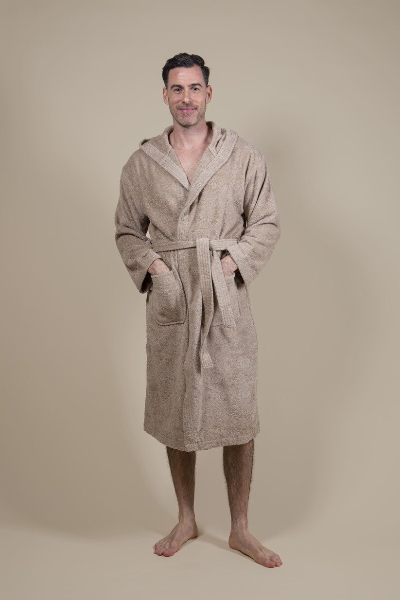 Albornoz de Rizo Beige para Hombre