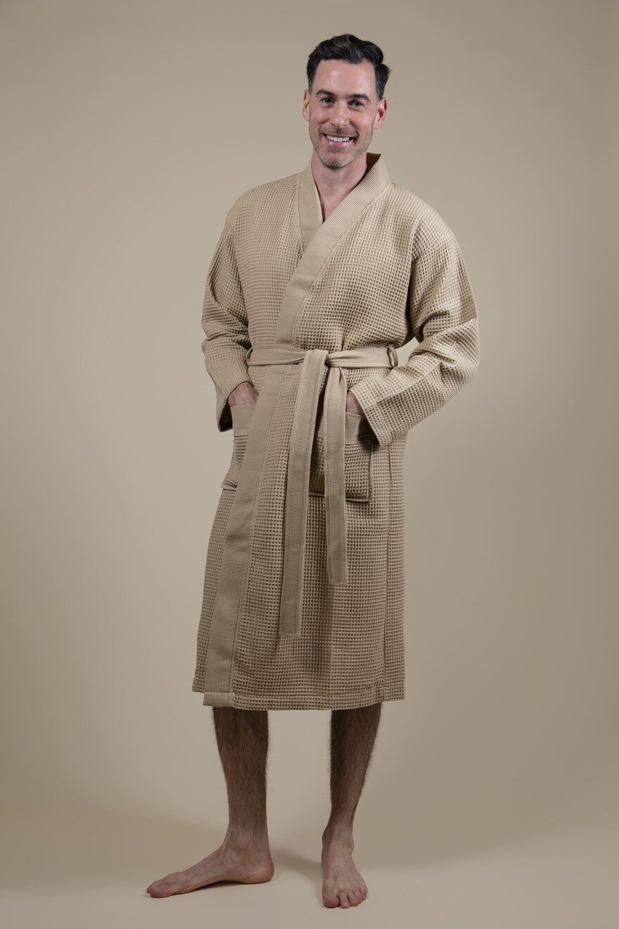 Albornoz Kimono Beige para Hombre