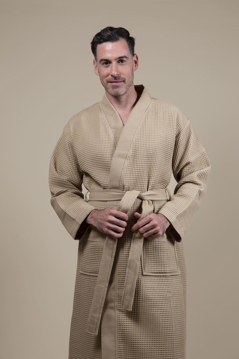 Albornoz Kimono Beige para Hombre