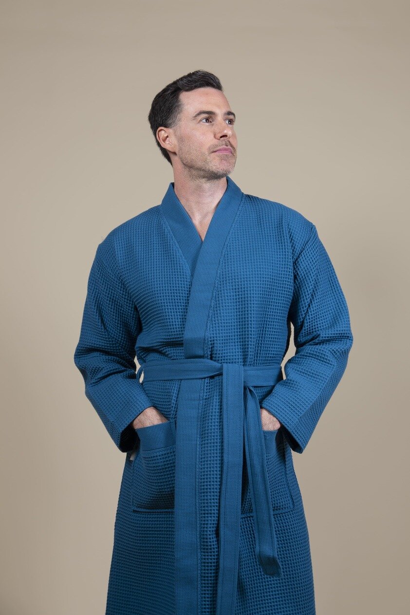 Albornoz Kimono Azul Azur para Hombre