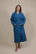 Albornoz Kimono Azul azur para Mujer