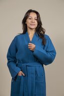 Albornoz Kimono Azul azur para Mujer